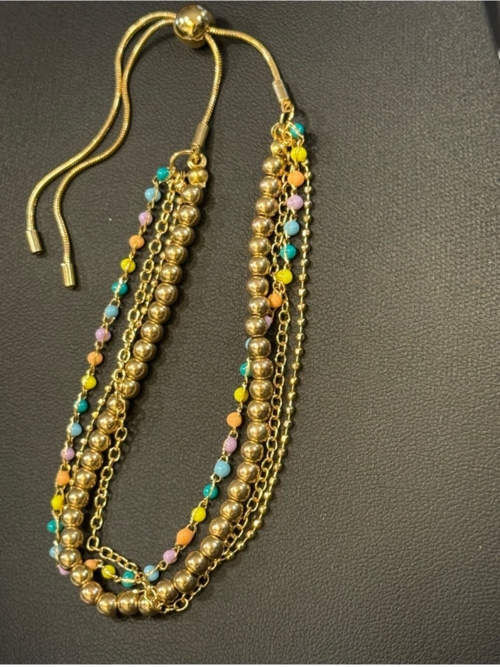 Multi Strand Colorful Beaded Bracelet